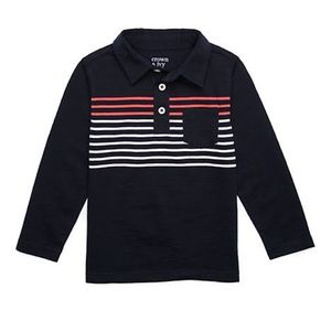 NWT! Crown & Ivy Boys Pocket Polo Shirt